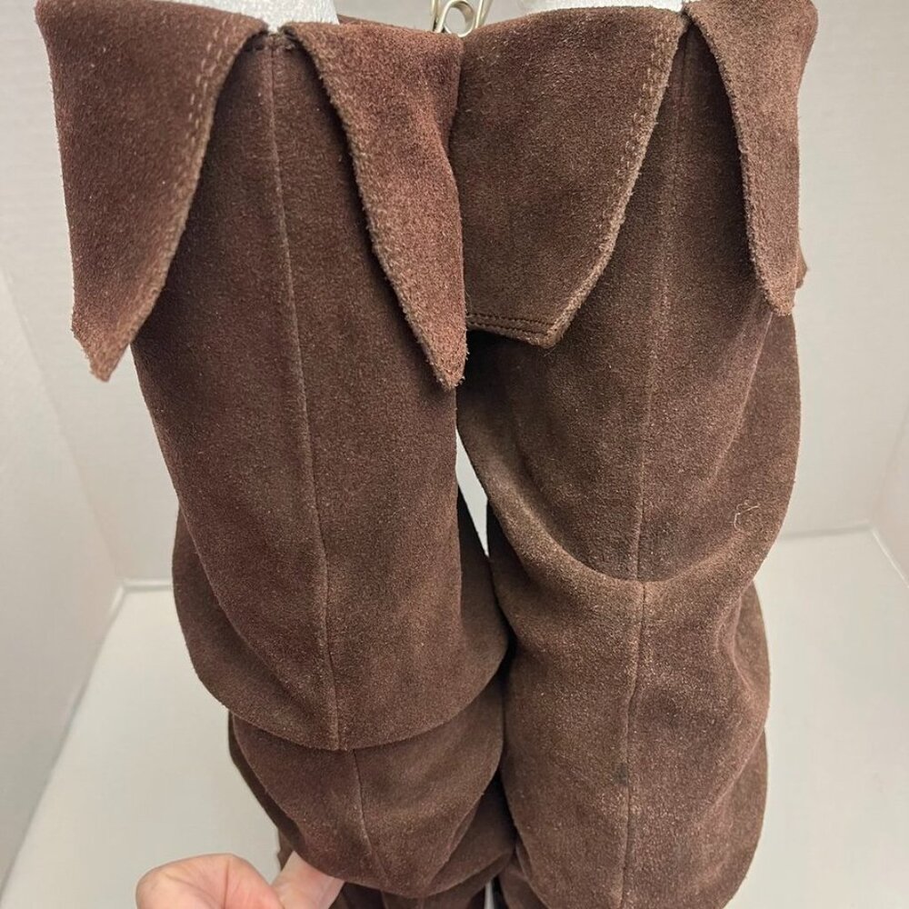 Steve Madden Bonanza Slouch Knee High Boots Brown Suede 8 - Picture 11 of 13